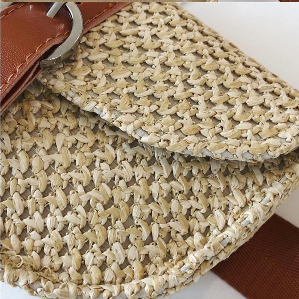 Woven Boho Sea Grass Fanny Pack - Picture 8 of 12